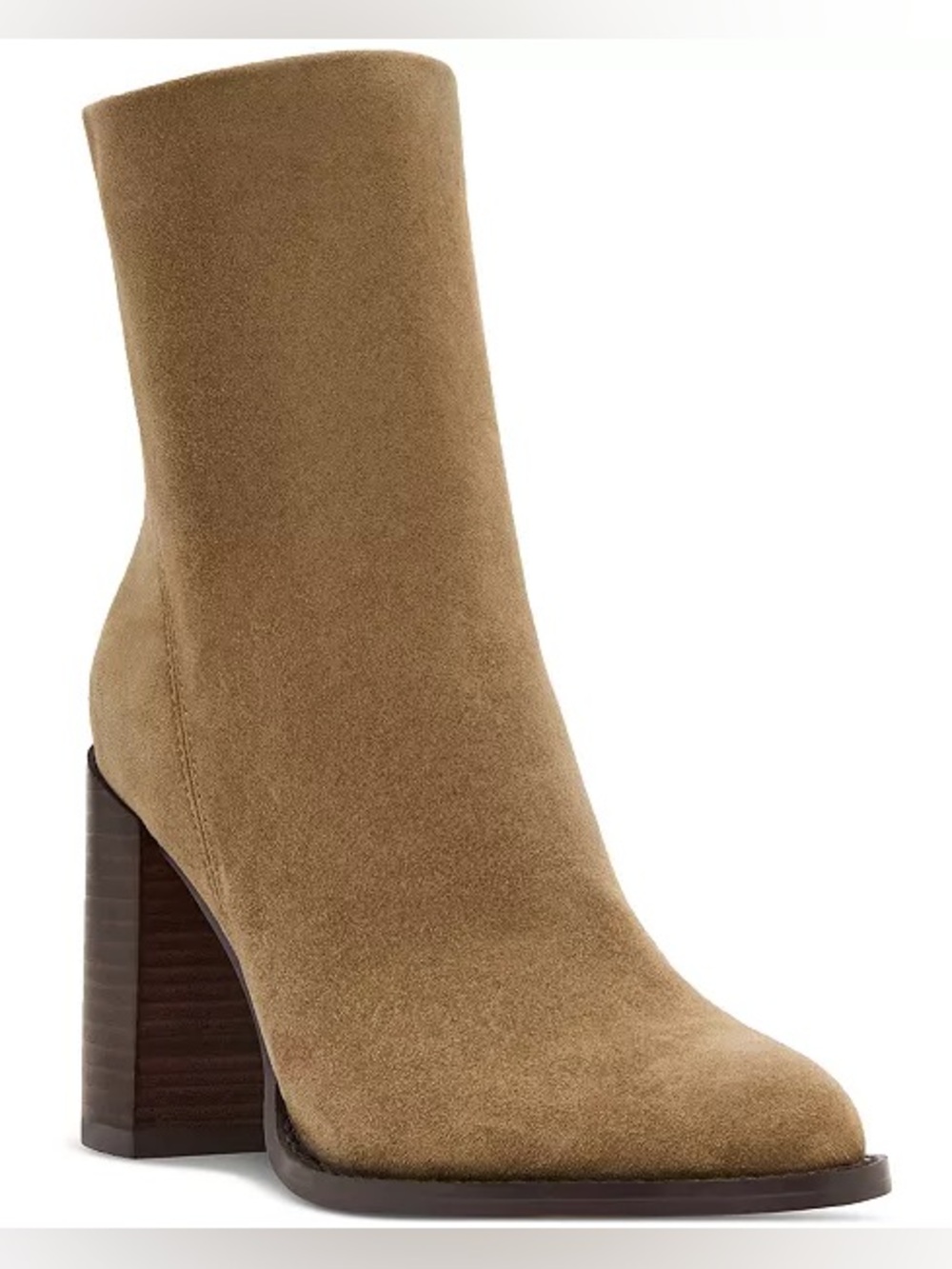 Steve Madden 🔥Women's Tan Suede Obsession Block-Heel Booties Size 11 BRAND NEW